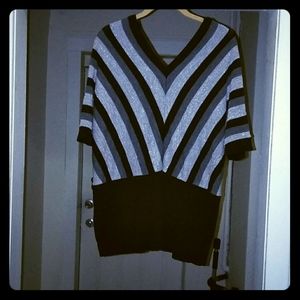 Caren Sport V neck short sleeve sweater